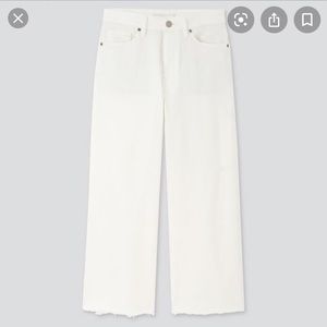 Uniqlo Wide Leg Cropped Jeans